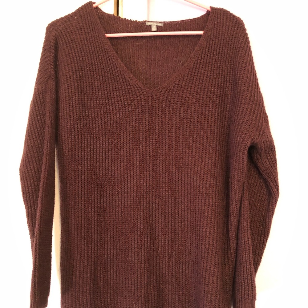 Dark Purple Knit Sweater